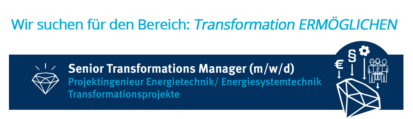Stellenangebot Senior Transformation Manager (m/w/d)